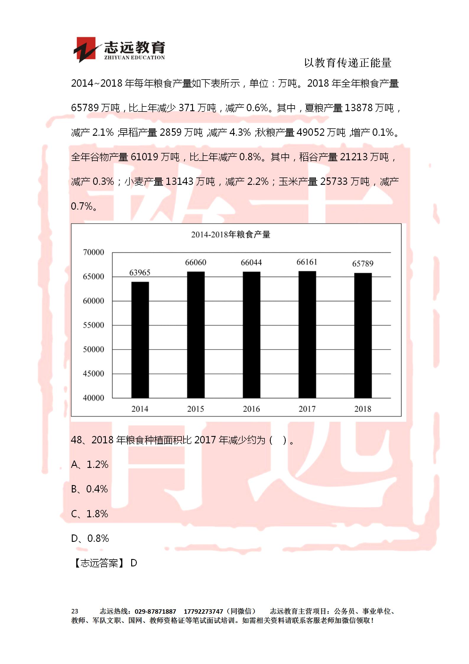 對答案！2020年軍隊文職《公共科目》【志遠(yuǎn)考生回憶版】(圖23)