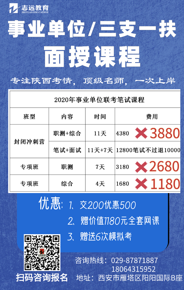 2020陜西事業(yè)單位及三支一扶報(bào)名入口(圖2)